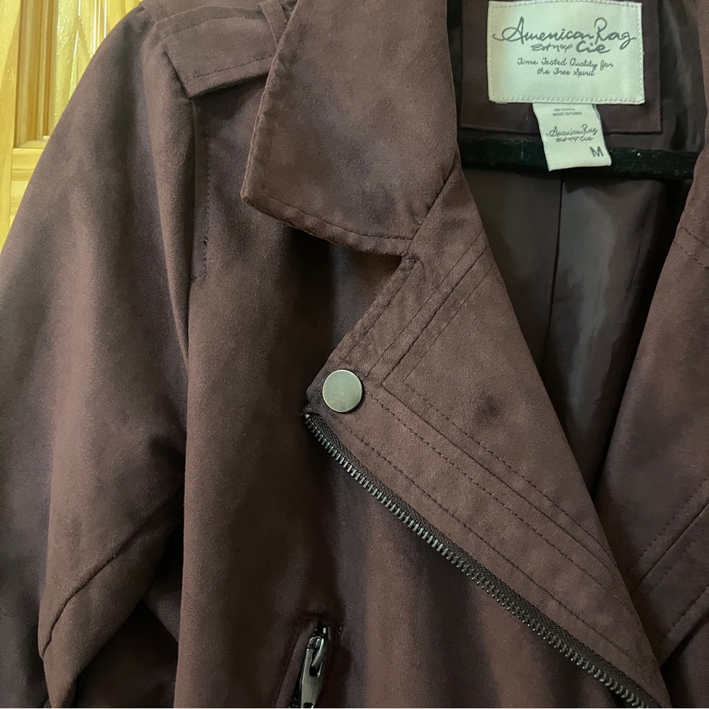 American Rag Purple Suede Jacket - Picture 4 of 8